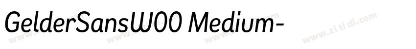 GelderSansW00 Medium字体转换